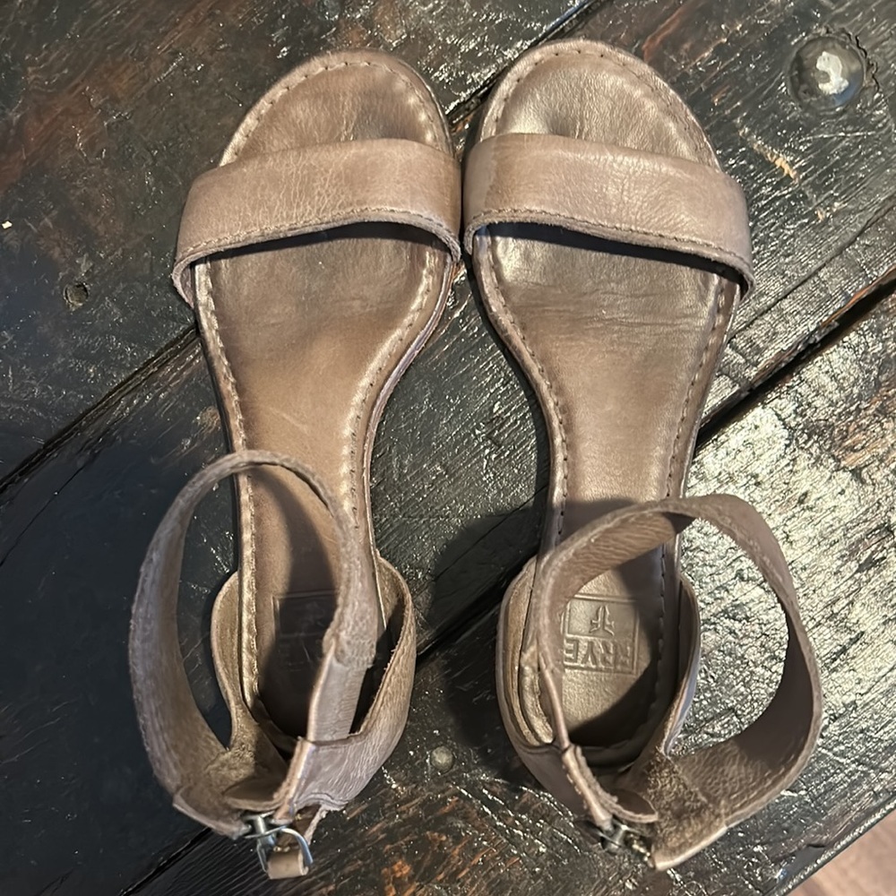 Frye Brown Leather Sandals - Picture 3 of 4
